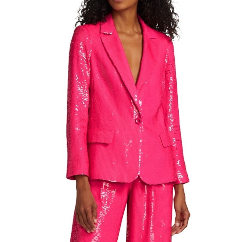 New Alice and Olivia Macey sequined blazer